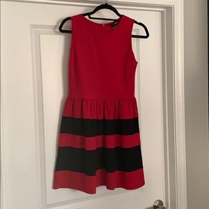 Aqua (Bloomingdale’s) Red and black dress